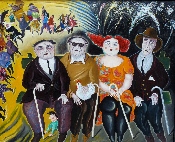 Le songe-creux - huile sur toile - 81 x 100 cm (galerie Claire Corcia) - 1999